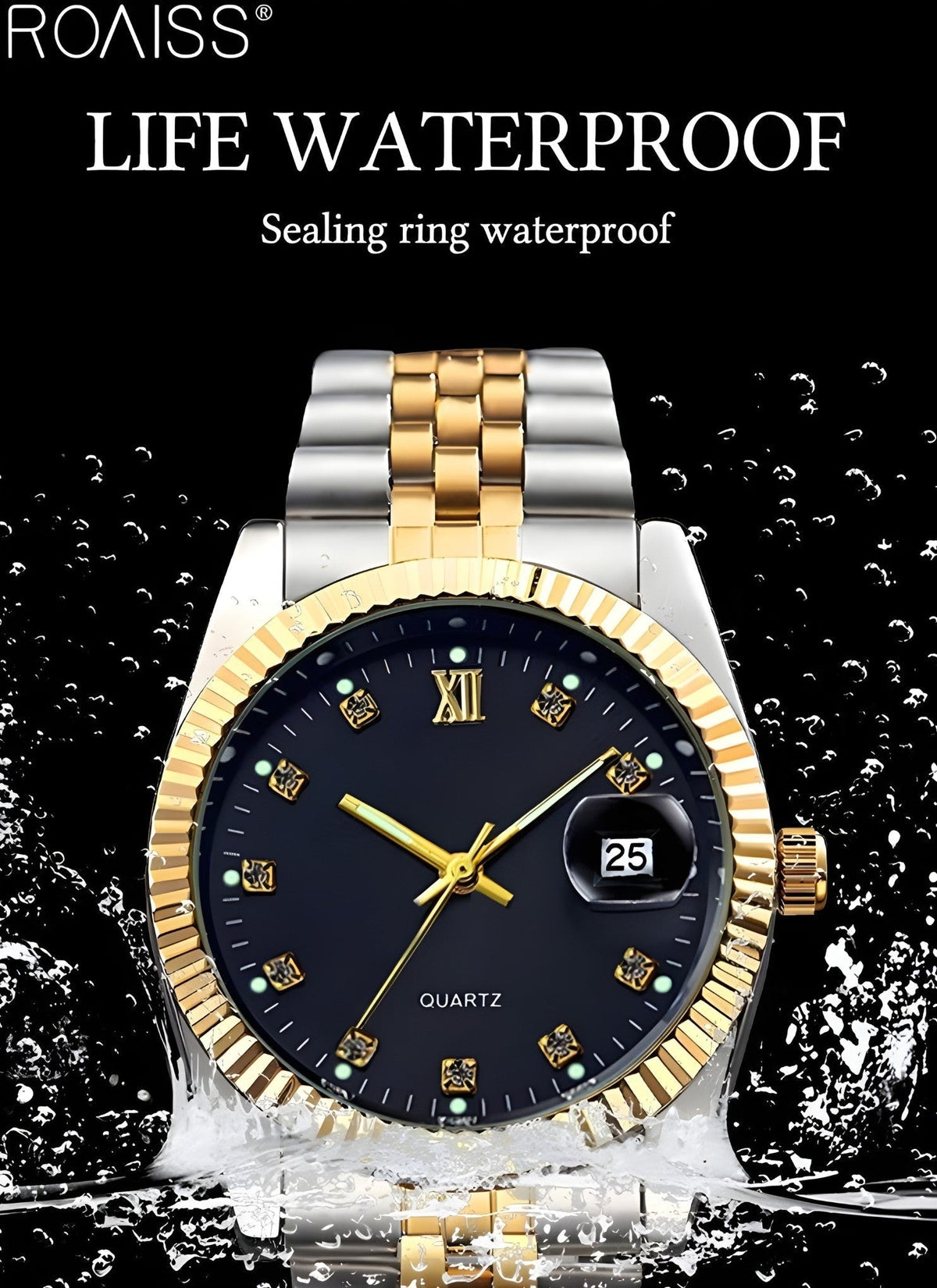 ROAISS Couple Watch Set