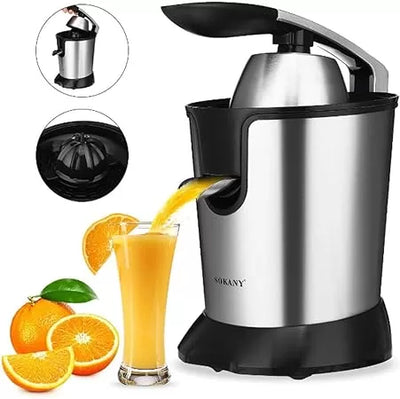 Electric Citrus Juicer 350W – Stainless Steel Orange & Lemon Juice Extractor