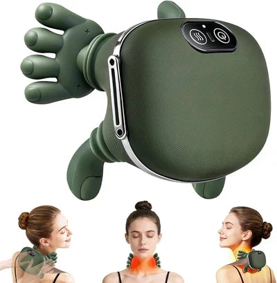Neck & Shoulder Massager with Heat – Portable Deep Tissue Pain Relief, 3-Speed Adjustment, for Pain Relief Deep Tissue (Green) Massage with 3-Speed Adjustment for Shoulder, 2026 ew Electric