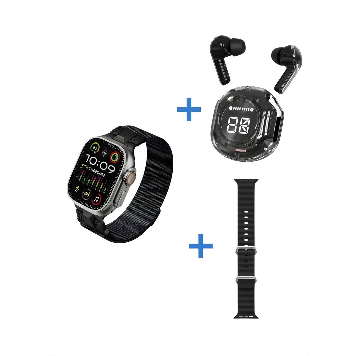 OKPU D10 Infinity Smartwatch & Airbuds Pro Bundle