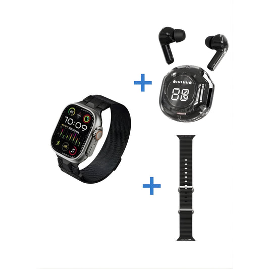 OKPU D10 Infinity Smartwatch & Airbuds Pro Bundle