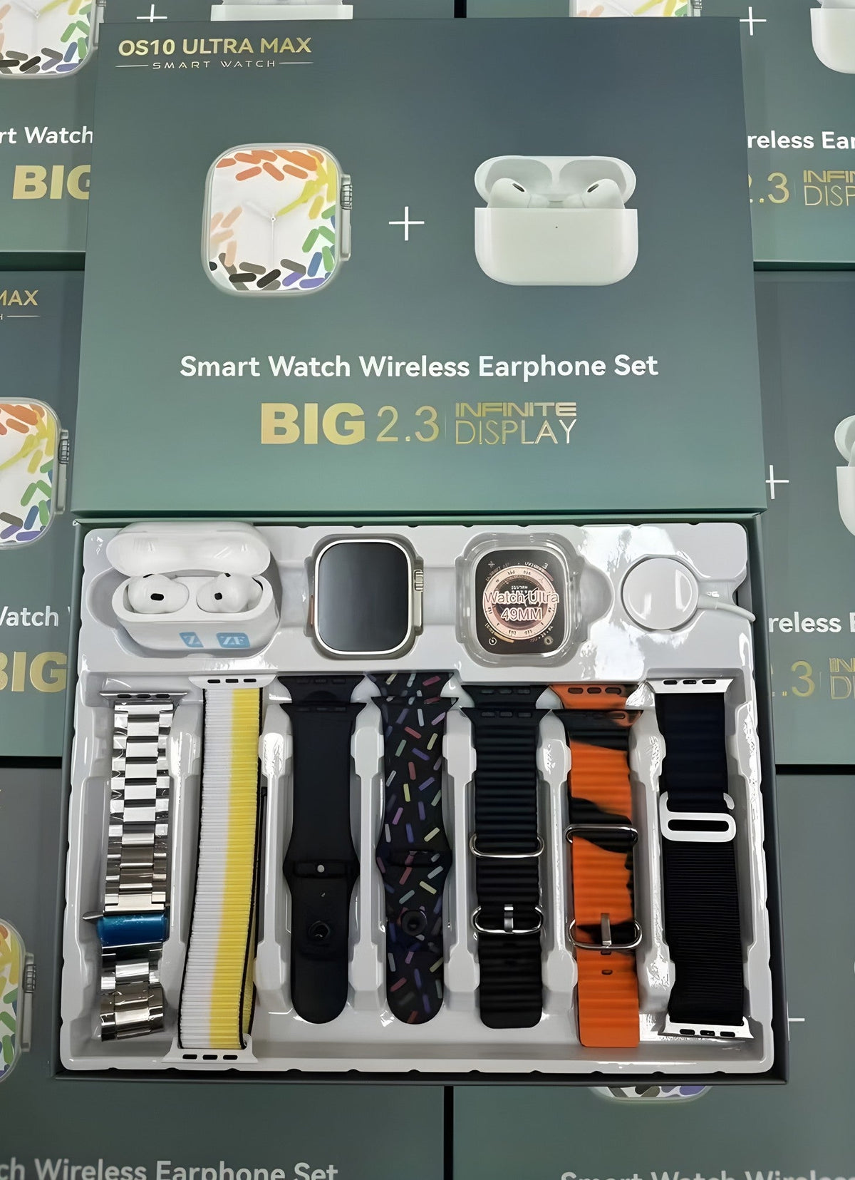 OS10 Ultra Max Smartwatch & Earbuds Deluxe Set