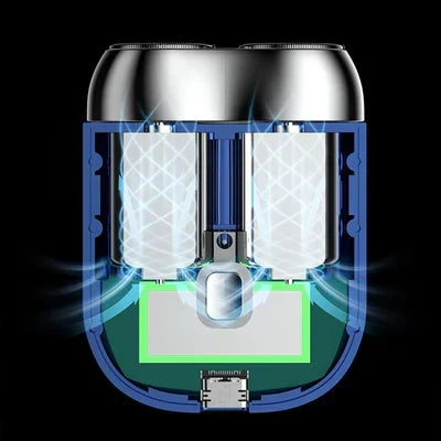 Mini Magnetic Electric Double-head Shaver