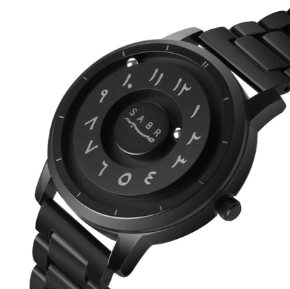 Sabr Black Stainless Steel Men's Quartz Watch