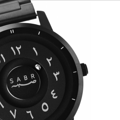 Sabr Black Stainless Steel Men's Quartz Watch