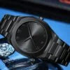 Black Arabic Aura Watch Stainless Steel
