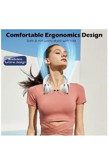 Portable Neck Fan With LED Display