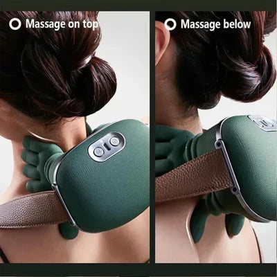 Neck & Shoulder Massager with Heat – Portable Deep Tissue Pain Relief, 3-Speed Adjustment, for Pain Relief Deep Tissue (Green) Massage with 3-Speed Adjustment for Shoulder, 2026 ew Electric