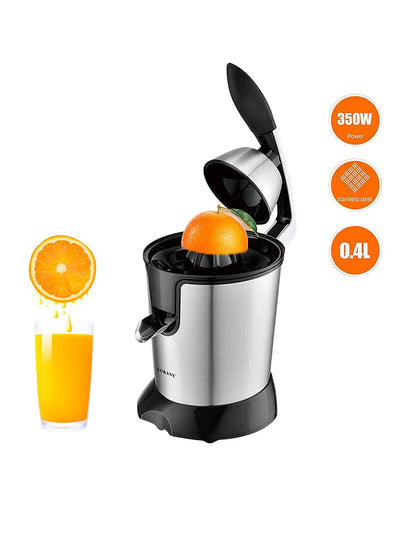 Electric Citrus Juicer 350W – Stainless Steel Orange & Lemon Juice Extractor