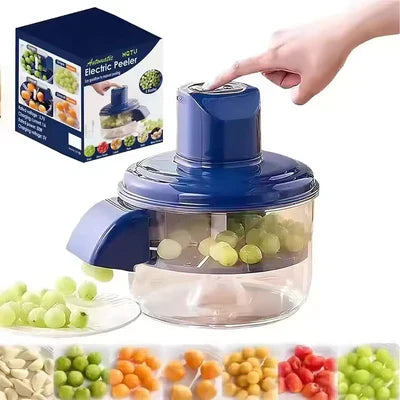 Wireless Portable Fruit Peeling Machine – USB Rechargeable Food-Grade Peeler for Garlic, Grapes &amp; Kitchen Use